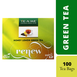 TEA BAGS GREEN TEAHONEYLEMON (PACK OF 100NOS) NAKED - 36 NOS CARTON BOX